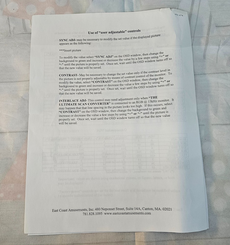 Amusement Technologies ULTIMATE SCAN COMVERTER User Manual