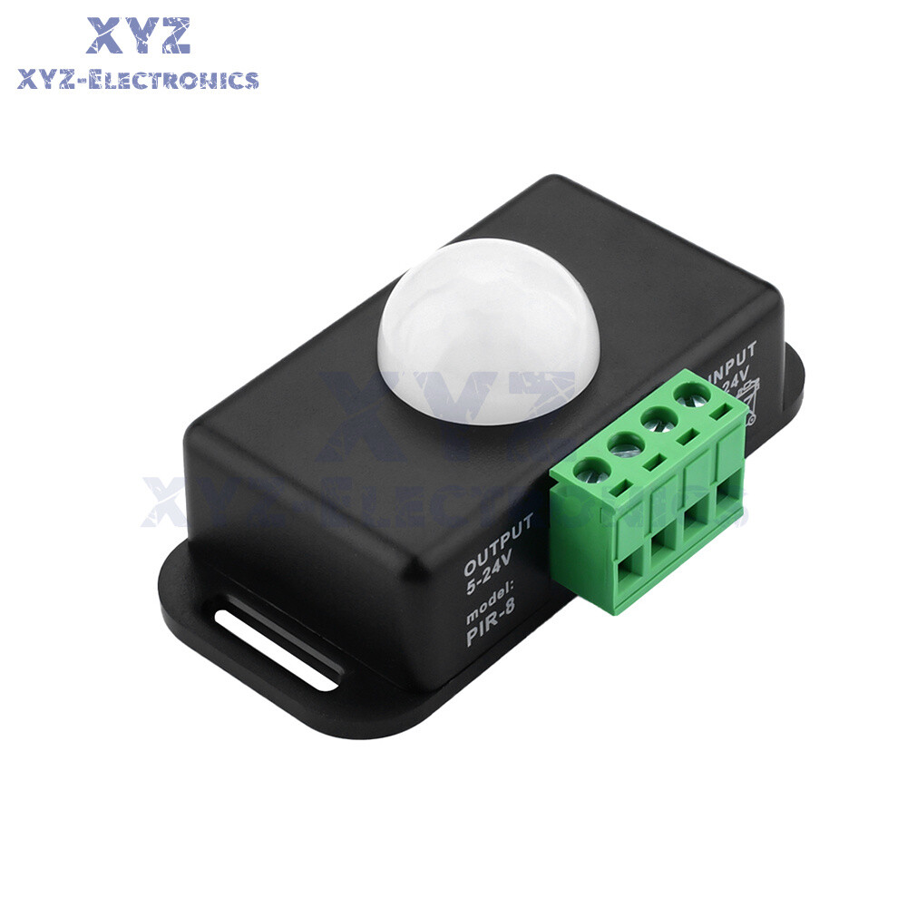 3PCS DC 12V-24V 8M Auto Infrared PIR Motion Sensor Detector Switch For LED Light