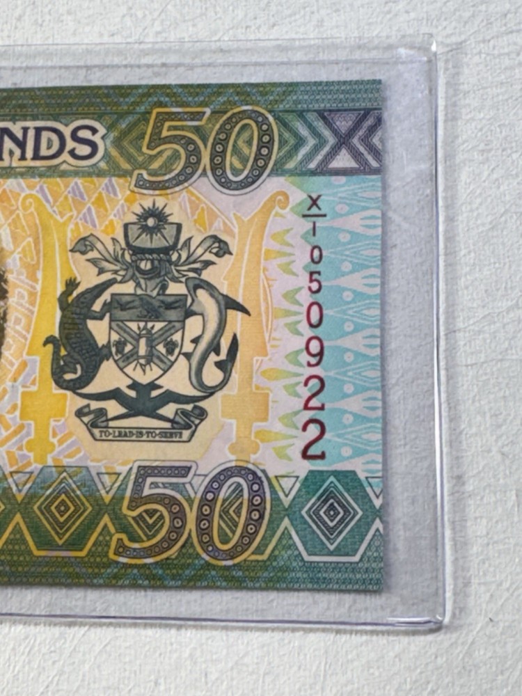 2013 Solomon Island $ 50 Banknote P# 35