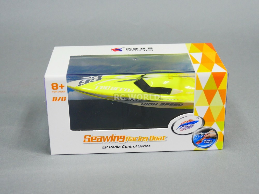 Remote Control RC Micro BOAT RC Mini Boat -YELLOW - 2.4GHz