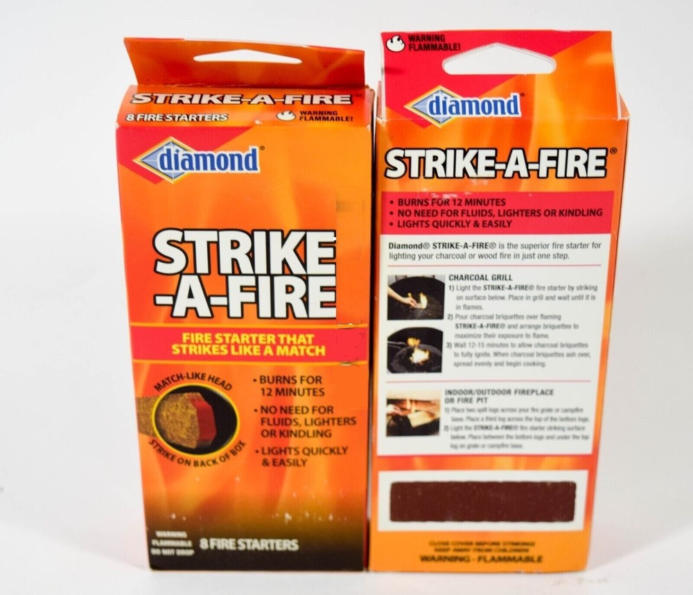 Diamond Strike-A-Fire Starter Match Sticks Fire Starter 3 boxes, 8 pc per box