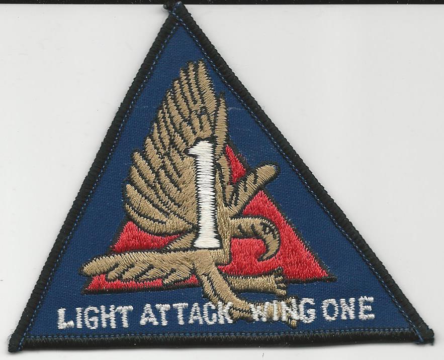 Light Attack Wing One (Small)  (US Navy Squadron Patch) (1980's)