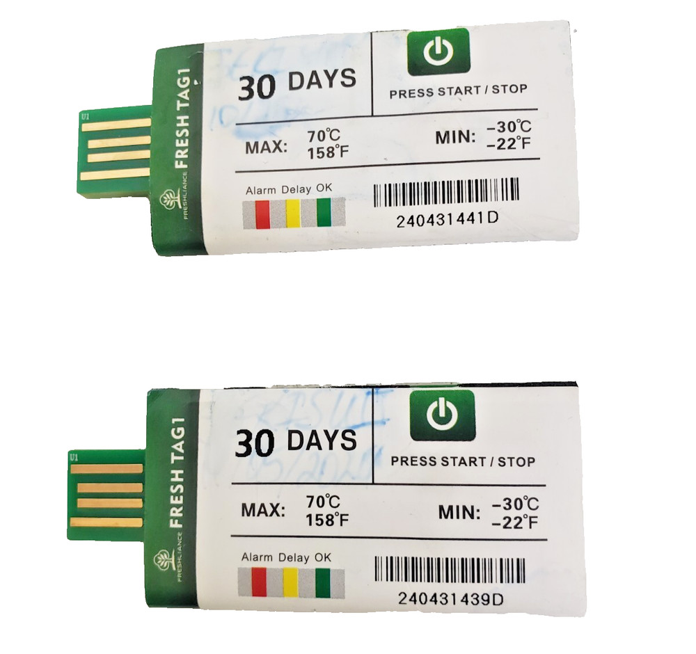 10 Freshliance Temp Data Logger USB Disposable Temperature Recorder *PARTS*