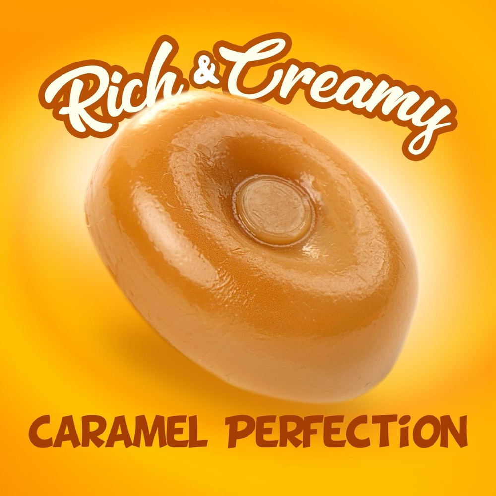 ORIGINAL Caramel Hard Candy 2 lb – Bulk Bag, 2 pounds, Original