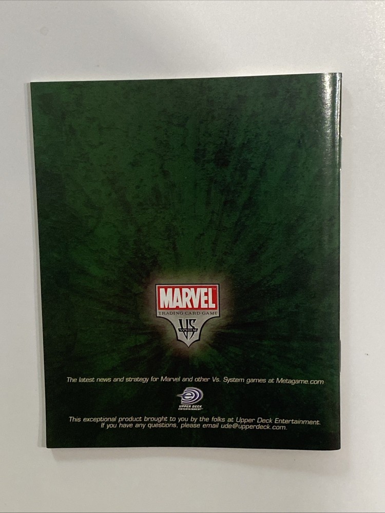 Spider-Man Vs. Doc Ock Basic Rulebook TCG CCG Marvel VS. System UDE