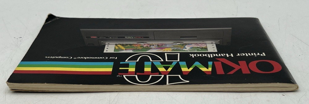 OKIMATE 10 PERSONAL COLOR PRINTER EN3201 FOR COMMODORE COMPUTERS & HANDBOOK