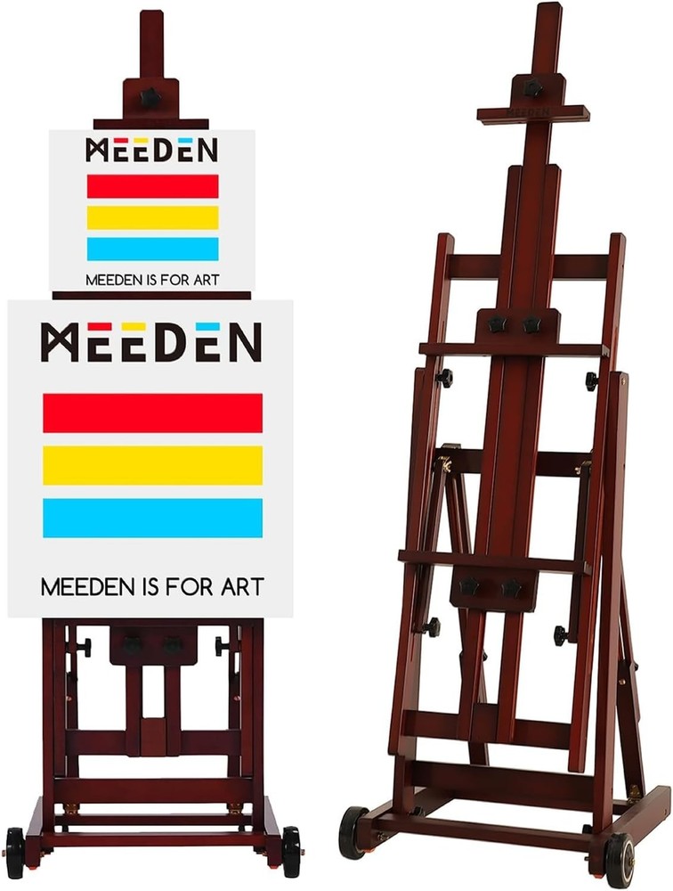 Artist Extra- Large Multi-Function Studio Easel, H-Frame Art Easel, Tilts Fla...