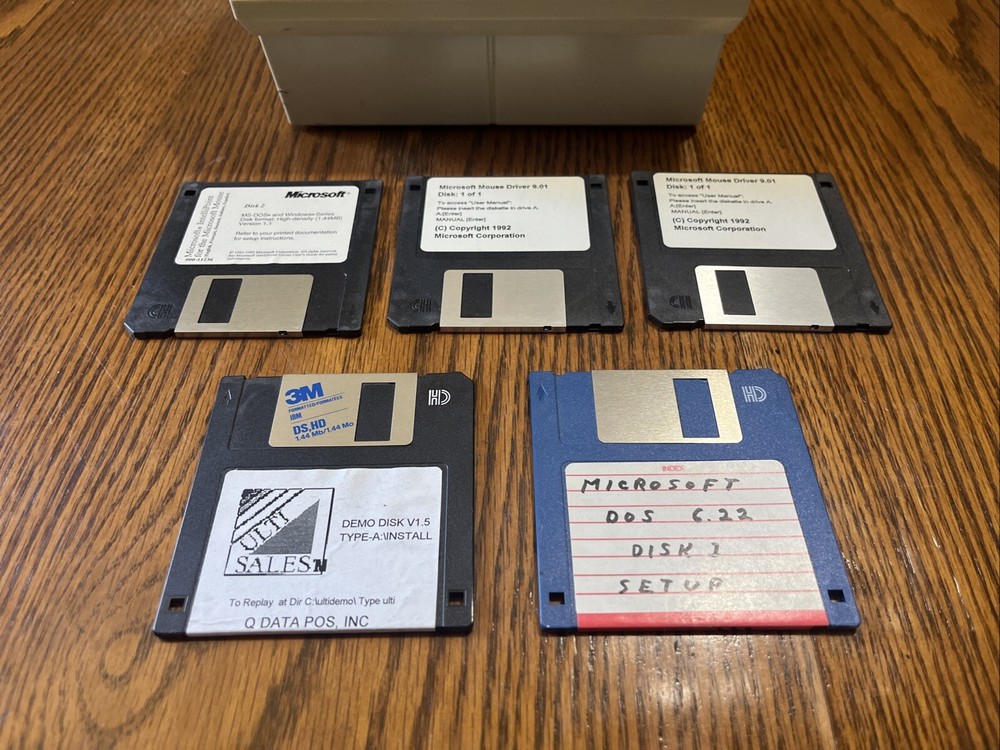 Disk case with 74 3 and a half inch disks