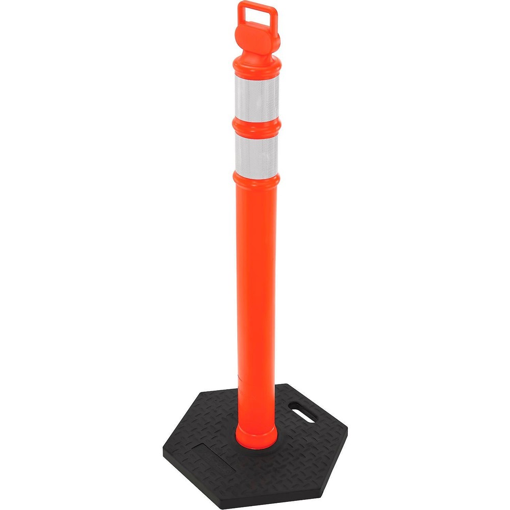 Global Industrial Portable Reflective Delineator Post with Hexagonal Base 49"H