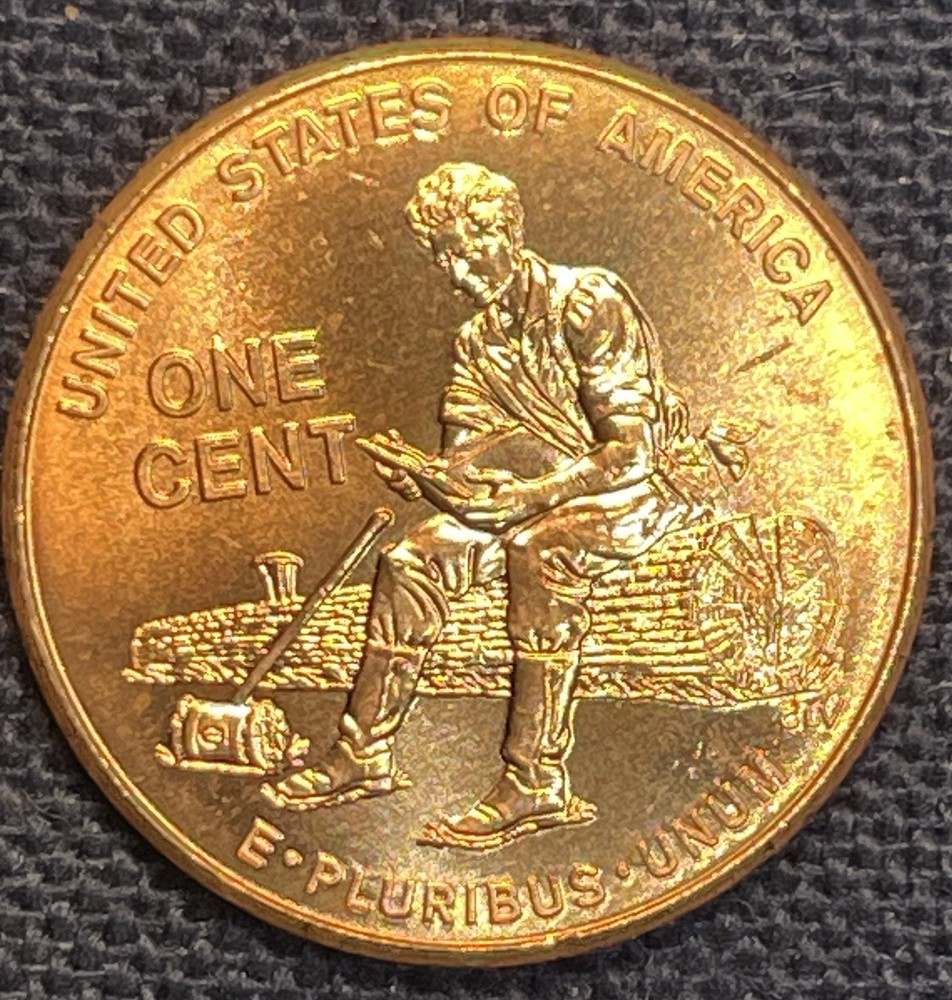 2009 P FY Lincoln Cent Formative Years UNSPLIT LOG Die Chips ONE Error