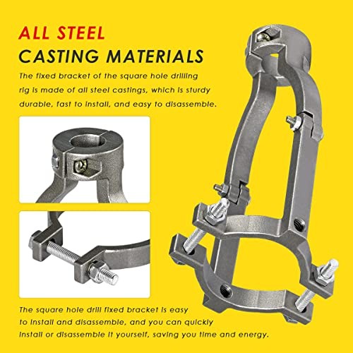 Square Hole Drill Bit Adapter for Easy Installation and Disassembly -