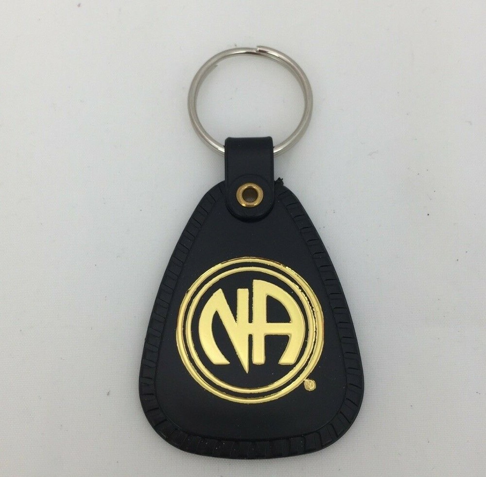 NA Key Tag Multiple Years Black FRENCH Narcotics Anonymous