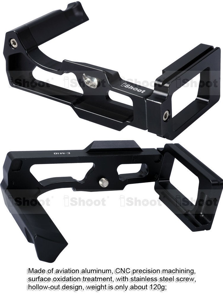 Separable Quick Release Plate Camera Holder Grip for Ball head Olympus E-M10