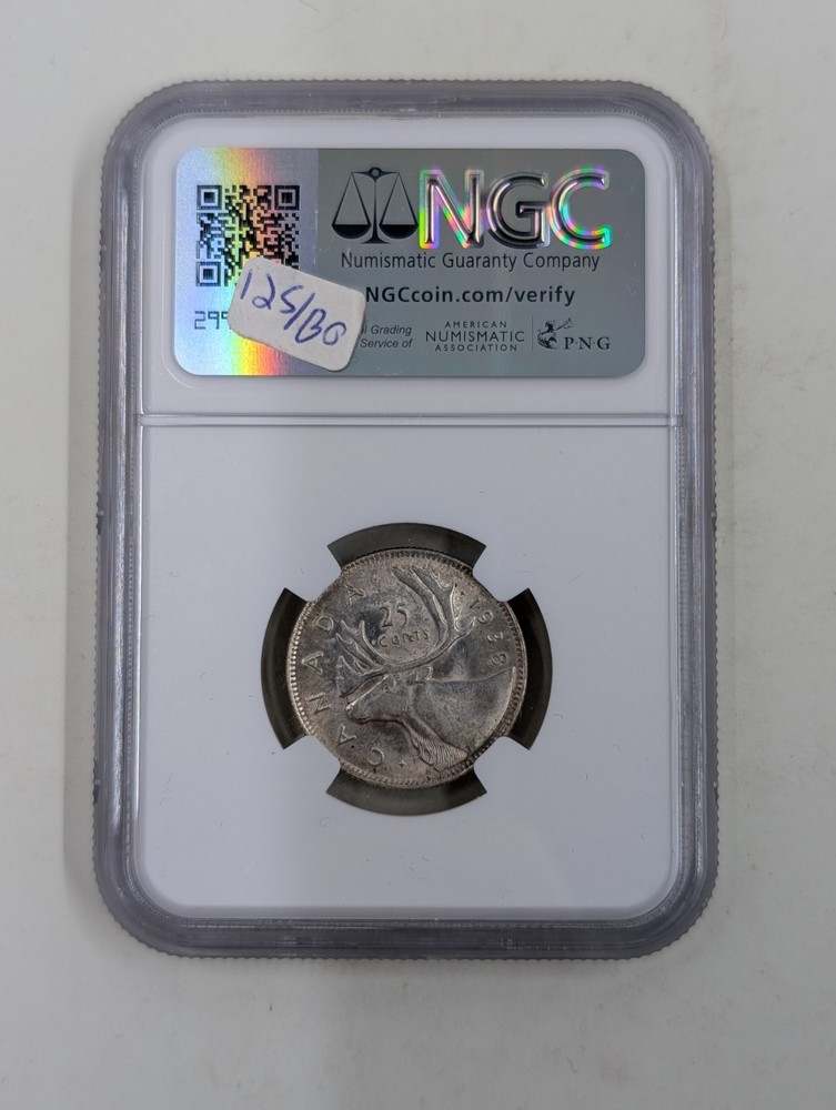 1938 Canada 25C NGC MS61