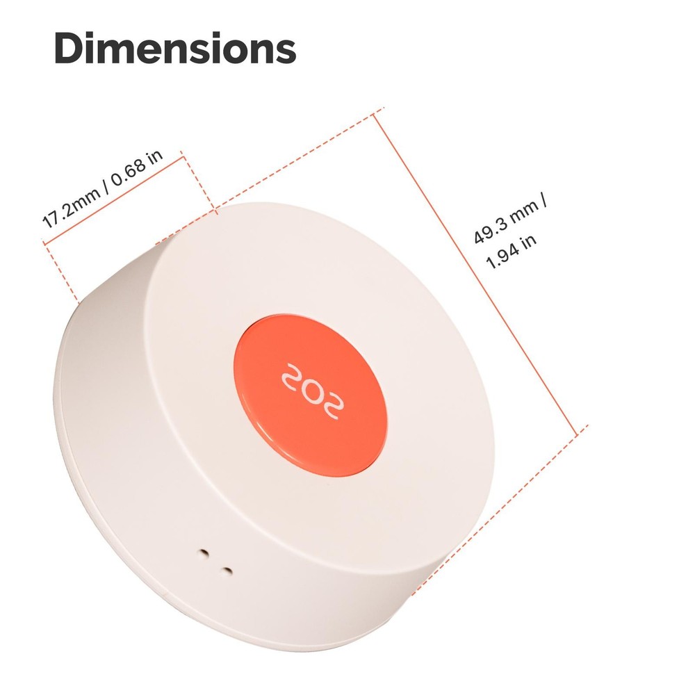 Tuya ZigBee SOS Button Sensor Alarm Elderly Children Life App Remote Control