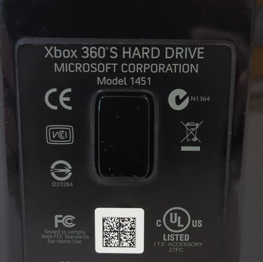 OEM Microsoft Xbox 360 S/E Console's 320GB Internal Hard Drive Model 1451