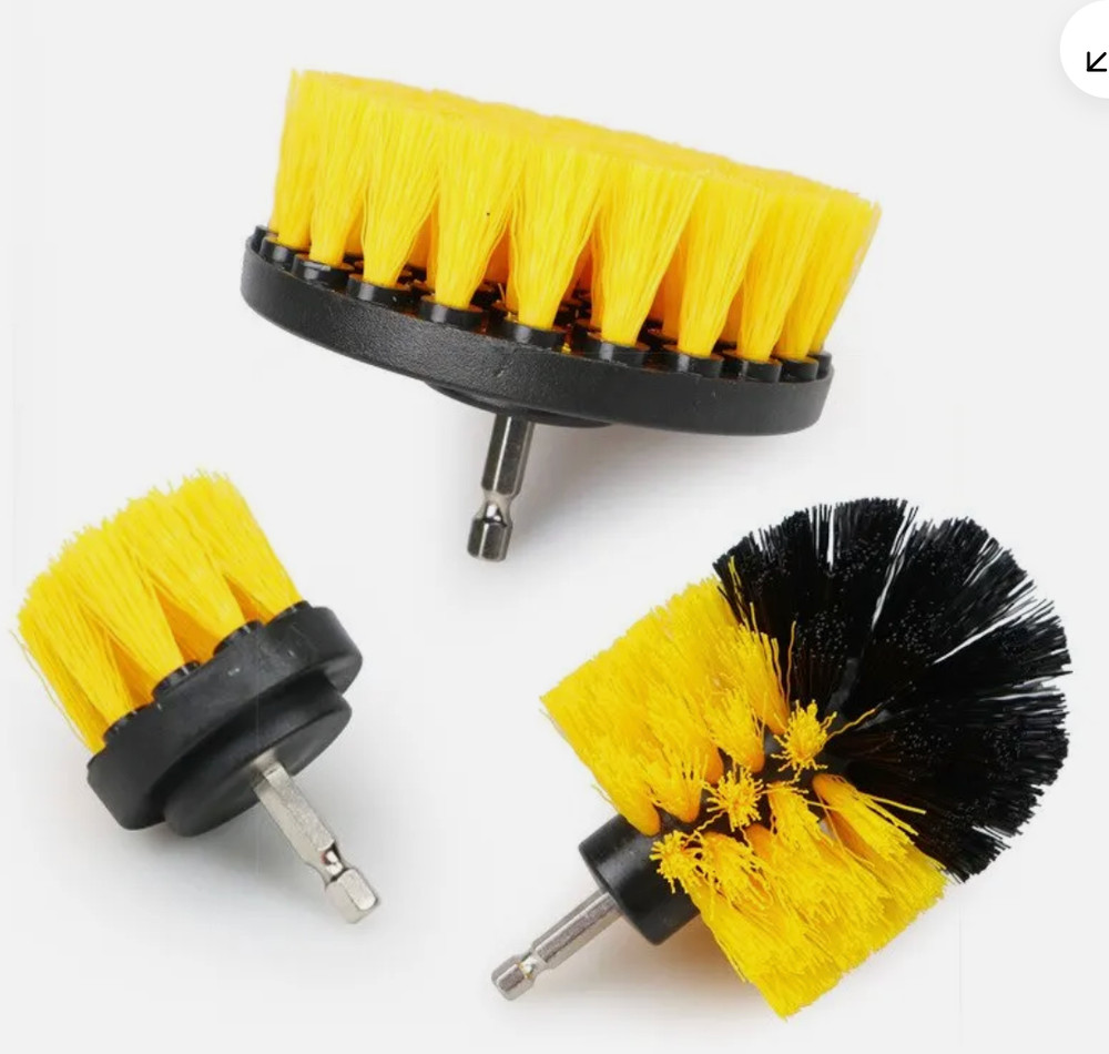 3 pcs Drill Brush Attachment Set Scrub Brush