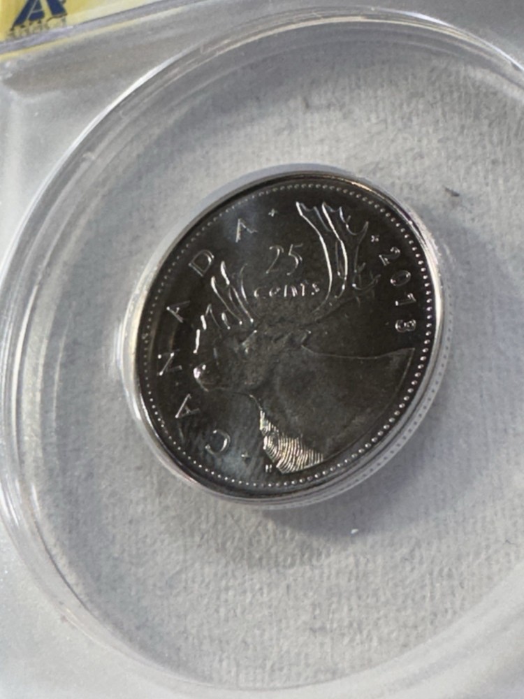 2013 Canada 25 Cents Graded MS 67 by ANACS