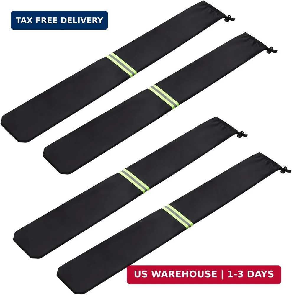 4 Pack Windshield Wiper Blade Covers, 25.5 x 3.9 In Polyester Car Windshield Wip