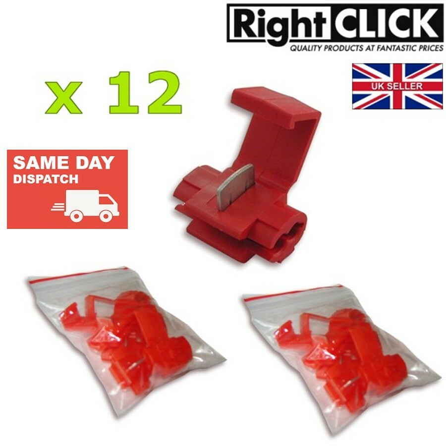 12 x Quick Splice Tap splice cable connector QSR-12pcs