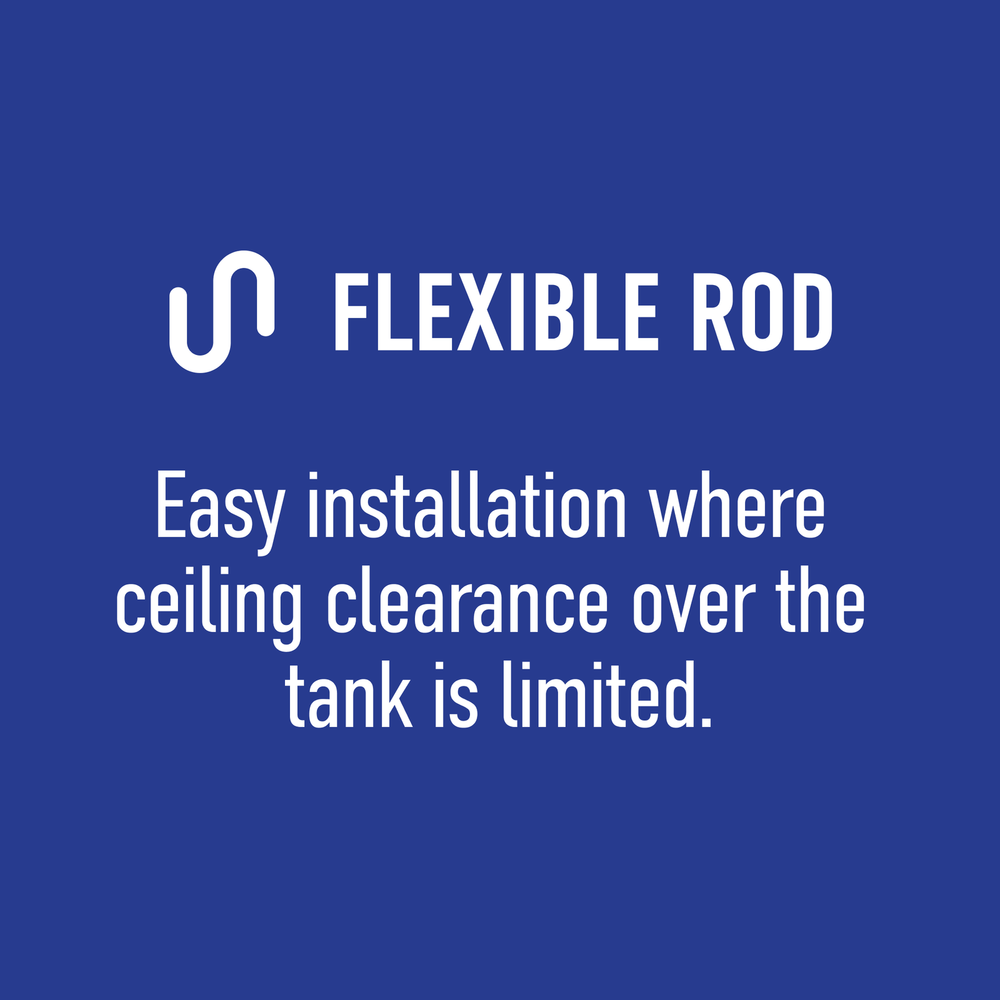 AR145 Segmented Aluminum Zinc Outlet Anode Rod, 3″ Nipple (.750″ x 3/4″ x 50″)