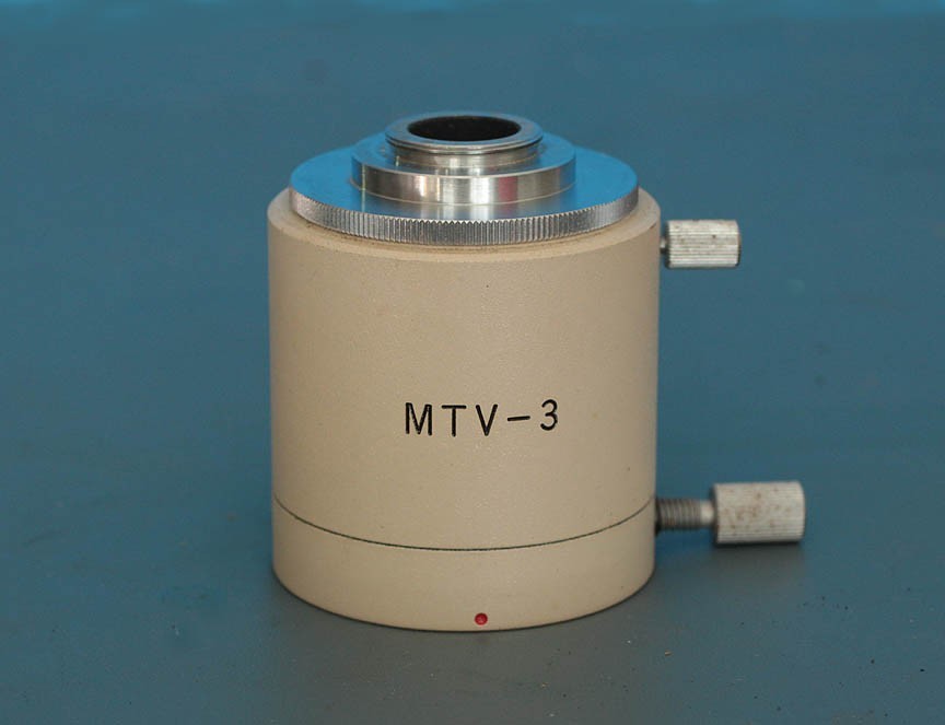 Olympus MTV-3 microscope C mount camera adapter