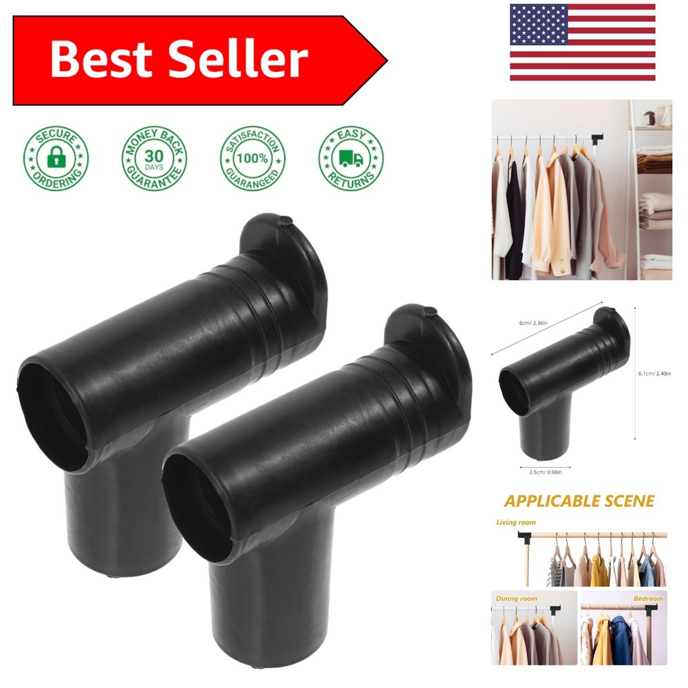 2 Pack Right Angle Clothes Rack Connectors - Essential Laundry Accessories