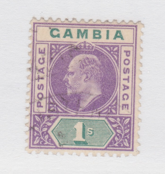 GAMBIA #35 lightly postmarked