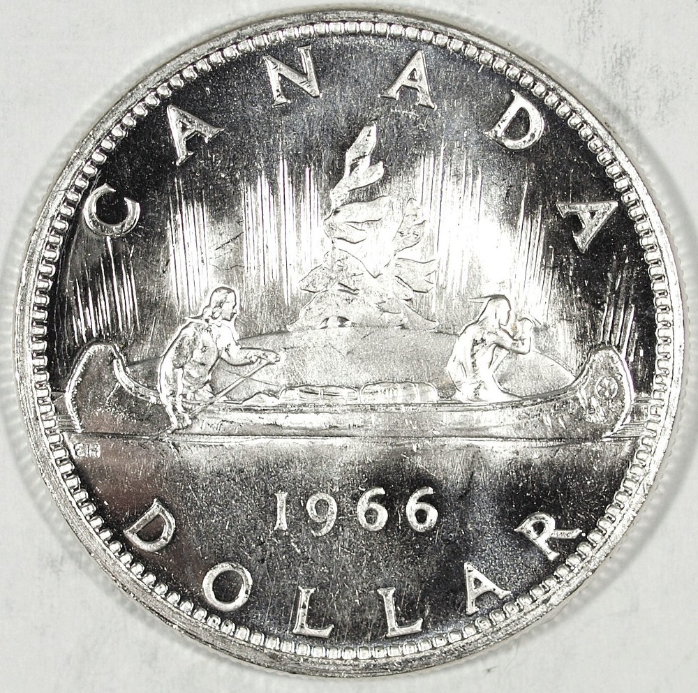 1966 Canada Silver Dollar ☆☆ UnCirculated ☆☆ Great For Sets 117