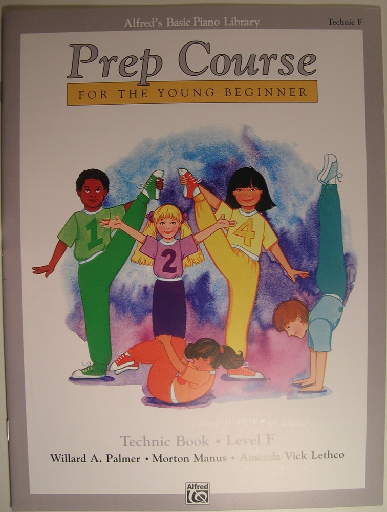 New Alfred's Basic Prep Course Young Beginner Piano Music Technic Book Level F