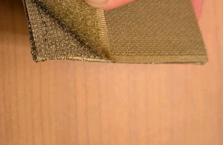 U.S. Flag Patch tan black hook and loop 3'' x 1.9''