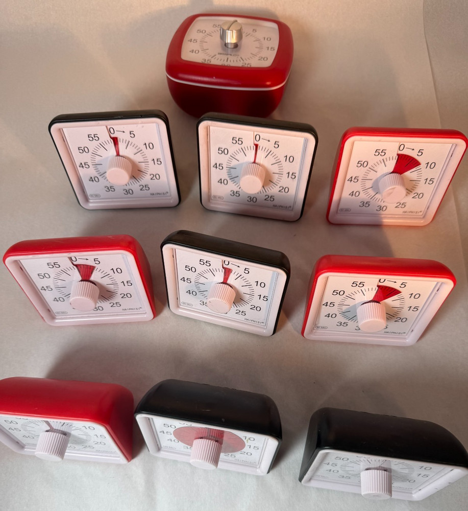 Lot of 10 Haiphisi visual timers - Used