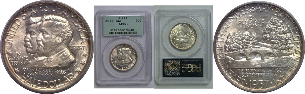 1937 Antietam Commemorative Half Dollar   PCGS MS-63