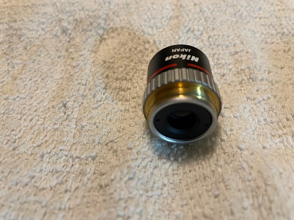 Nikon E 4/0.10 160/- objective For Alphaphot & Optiphot Microscopes Ships Fast