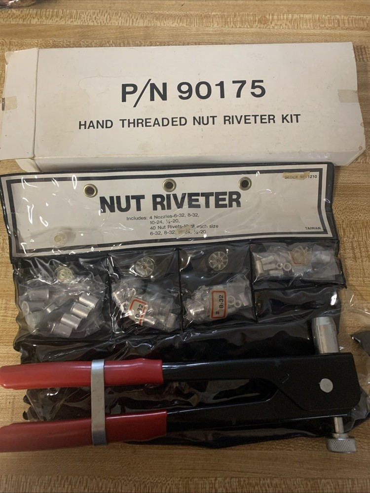 Vintage Hand Threaded Nut Riveter Kit