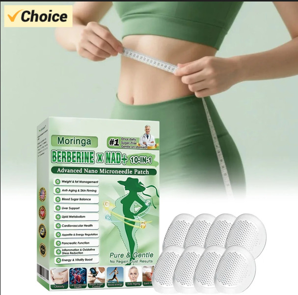 Moringa Berberine 10-in-1 Advanced Nano Microneedle Patch (8pcs/box)