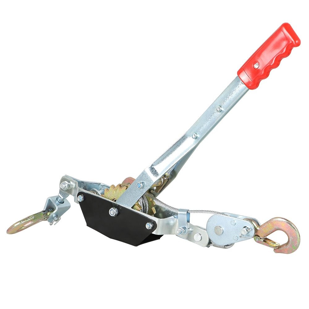 Heavy Duty 2 Ton Come Along Hand Power Puller With Double Gear Cable Puller