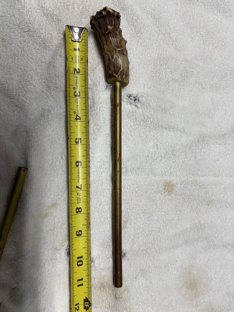 Vintage Muzzleloader Ball Starter Bullet Starter, Elk and Brass