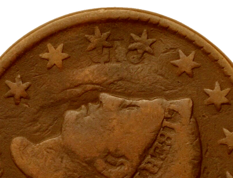 1826 Large Cent Classic Head N-7 VG INCREDIBLE ERROR Clashing!!
