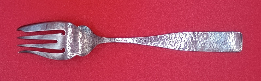 rare "Elizabeth Tudor" STERLING SILVER FORK, BALTIMORE SILVERSMITHS MFG. CO.