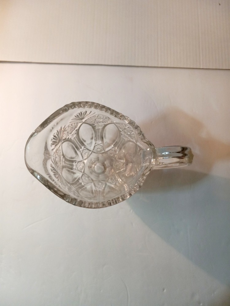 Glass Footed Detailed Pitcher Pre Owned