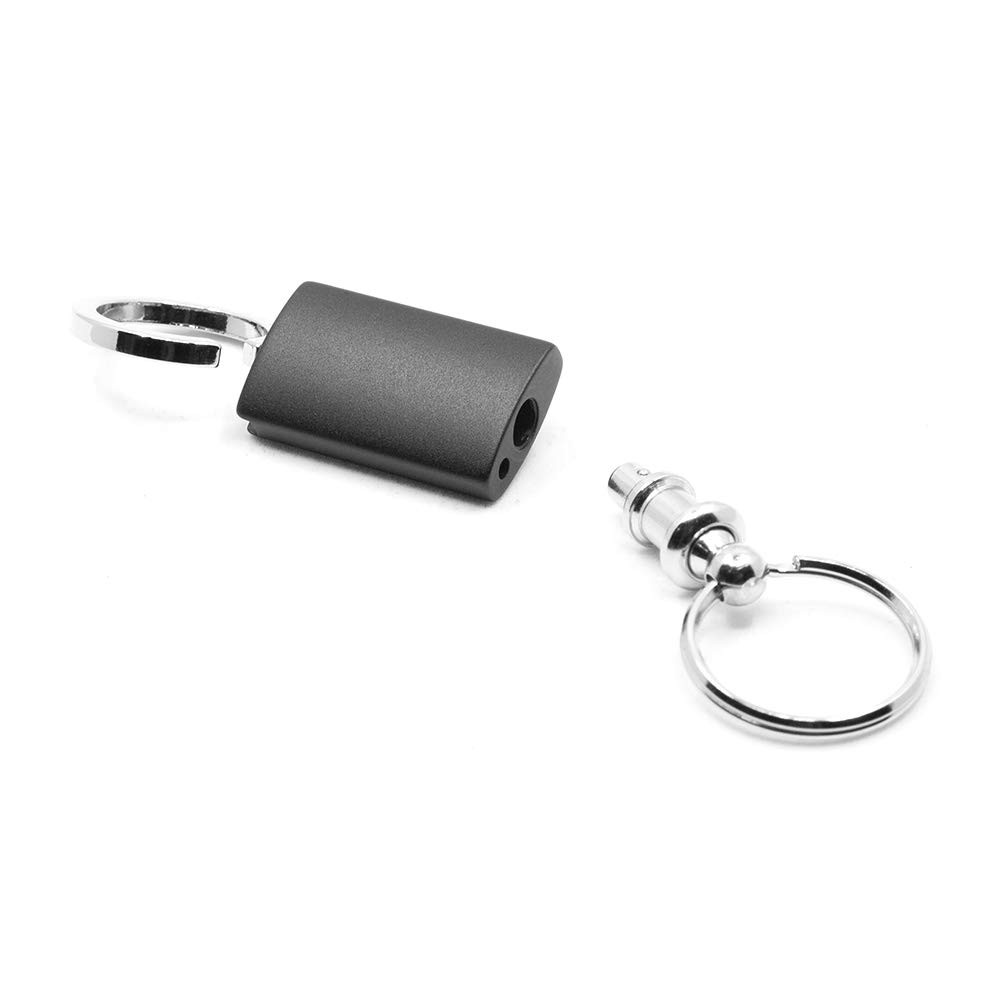 Black Metal Valet Key Chain