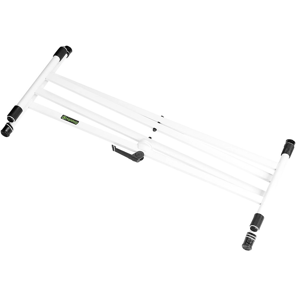Gravity Stands Double X-Braced Keyboard Stand - White