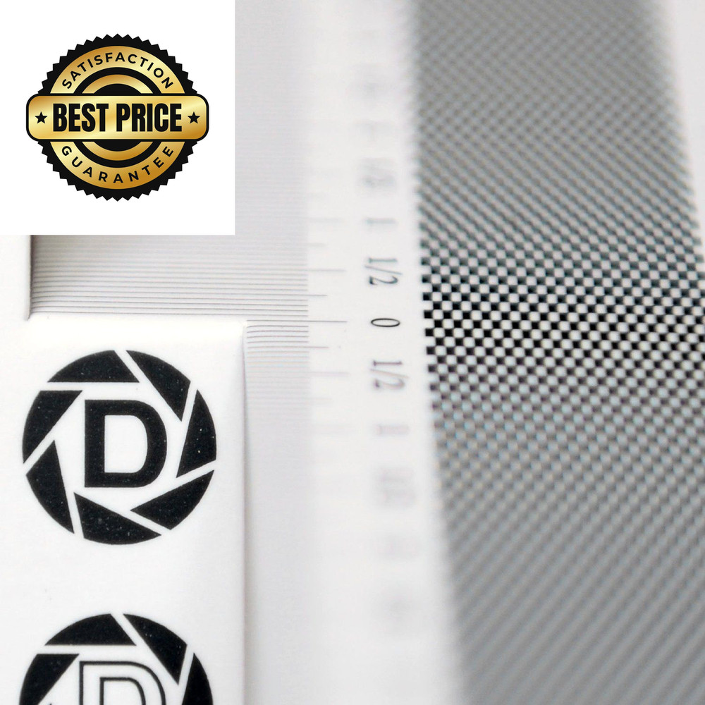DSLRKIT Lens Focus Calibration Tool Alignment Ruler Folding Card(Pack Black