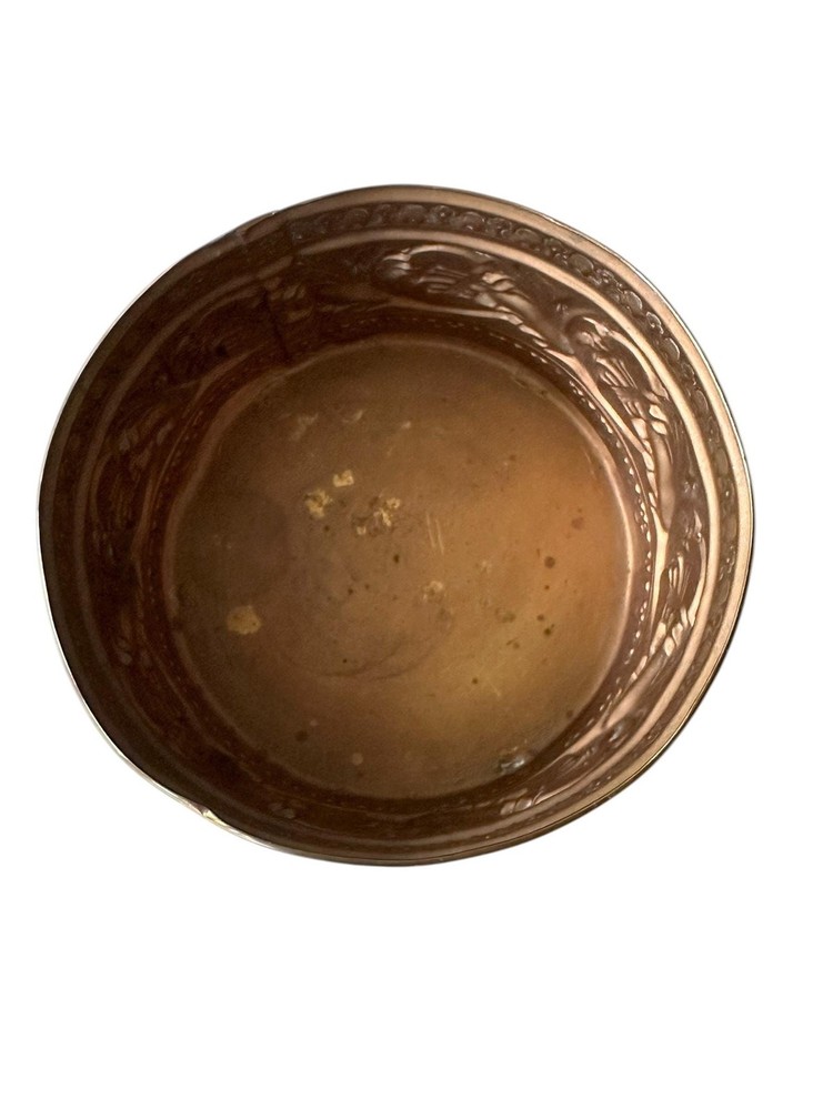 Vintage Irving Schwartz Solid Brass Contempora Footed Planter