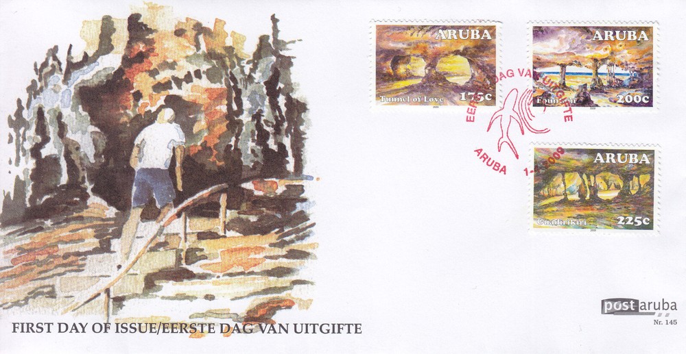 Arubu Issue FDC 2009 (145) Caves