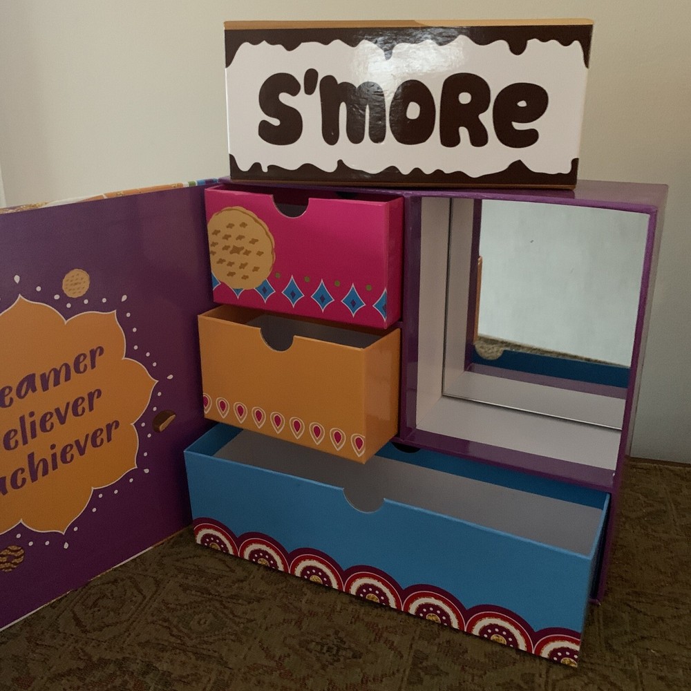 Lot 2 Decorative Cardboard Boxes Smore Cookie Sweets