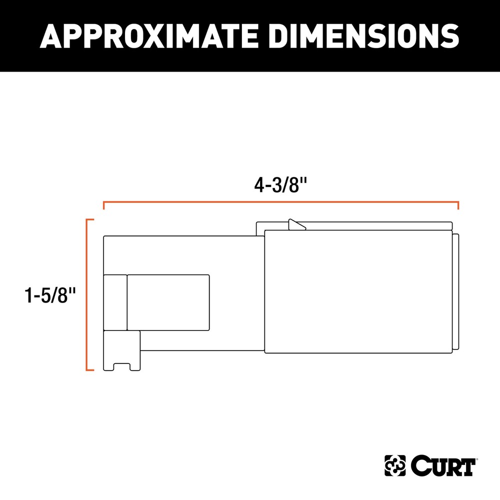 Curt-7-Way Round Connector Plug (Trailer Side, Packaged)