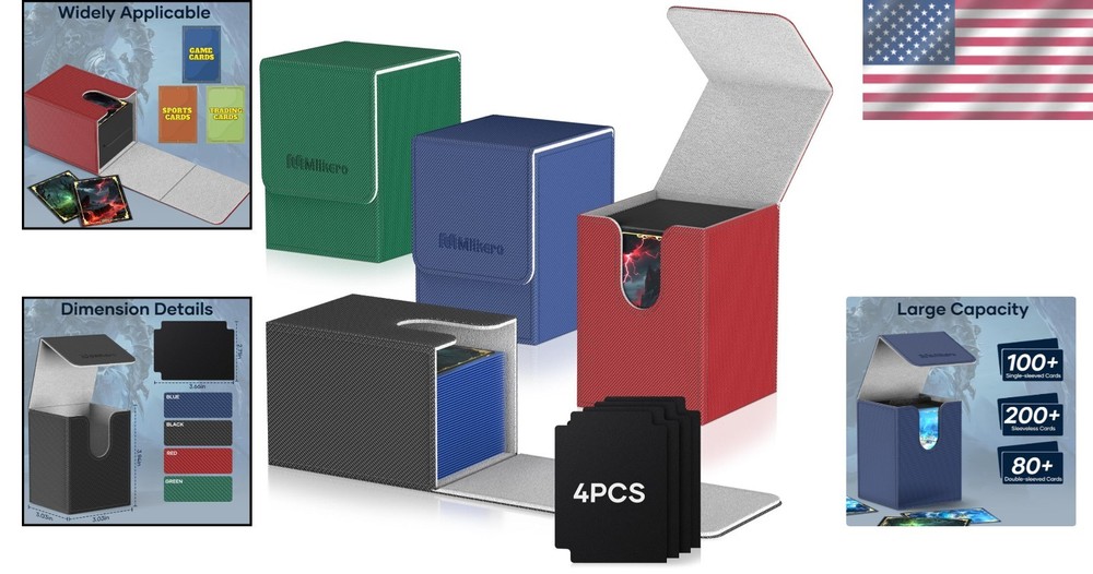 Sturdy Leather Card Organizer 4 Colors