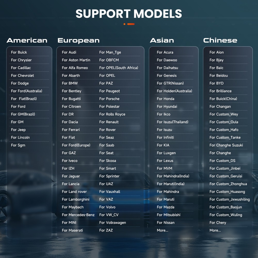 ANCEL DS100 OBD2 Scanner Check Engine Code Lifetime Free Update Brake Reset Test